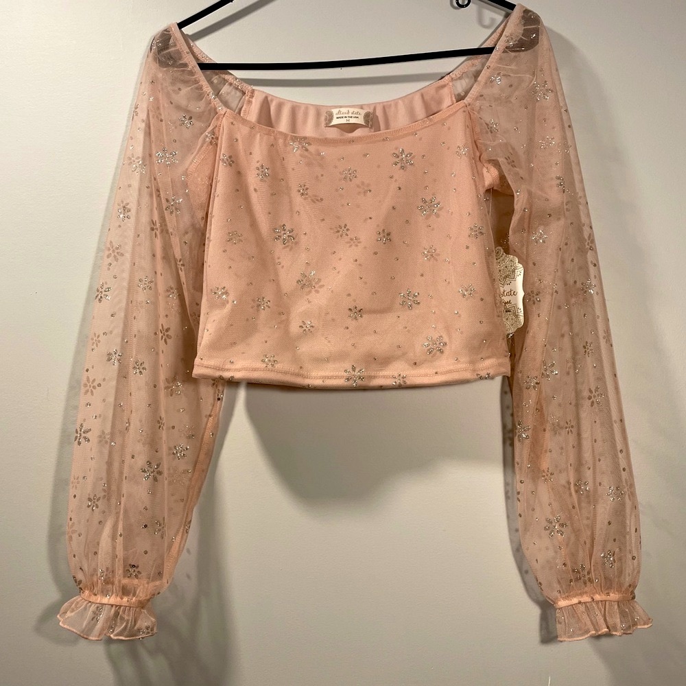 Cropped long sleeve shirt from Altar’d state.